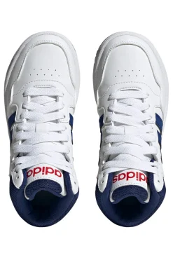 Adidas Hoops 3.0 Mid K Weiße hohe Turnschuhe