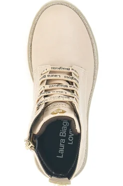 Anfibi beige con suola glitter Laura Biagiotti L93119395
