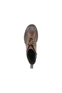 Anfibi marroni caldi con zip e suola carrarmato Bagatt D35ANC355000
