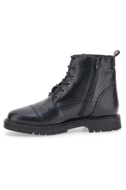 Anfibi Neri in vera pelle con borchie Prima Riga 503