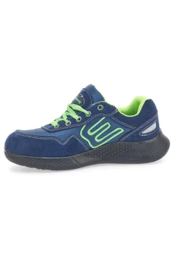 Antinfortunistiche blu verde in pelle Blue Star BS180 S1PS SR