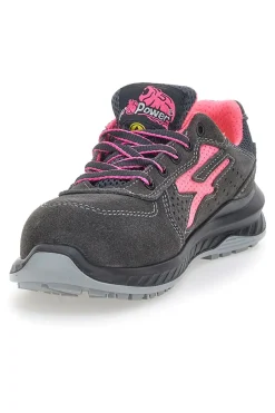 Antinfortunistiche grigie e rosa traspiranti U.Power Tokyo ESD S1PS SR