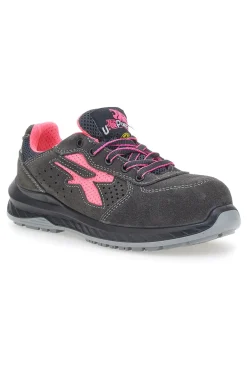 Antinfortunistiche grigie e rosa traspiranti U.Power Tokyo ESD S1PS SR