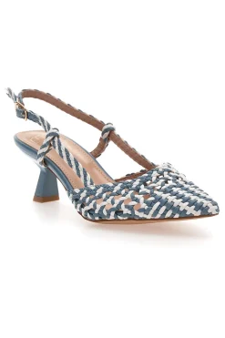 Avio Slingback-Sandalen mit spitzer Zehenpartie und gewebtem Obermaterial MON DIEU 601