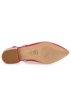 Ballerina rossa lucida Made in Italy Pittarello Glam 3101