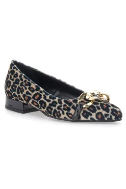 Ballerine a Punta Pittarello Glam 3502 Nero Leopardato
