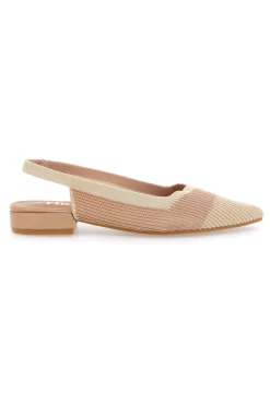 Ballerine beige in tessuto con soletta morbida The First PRESZ11