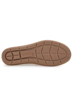 Ballerine beige in vera pelle con fasce elastiche Prima riga 19840FRUIT