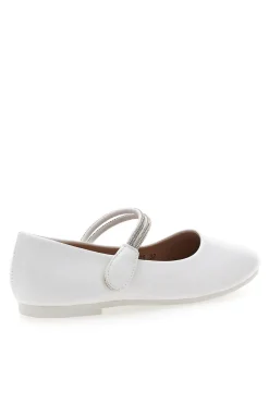 Ballerine Bianche con Cinturino con Brillantini a Strappo GRAZIE GIRL 39G2512S