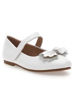 Ballerine Bianche con Cinturino e Fiocco a Fiore GRAZIE GIRL 39G2514S