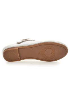 Ballerine bianche con cinturino glitter a cuore Grazie girl 392607S