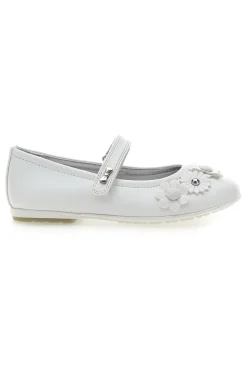 Ballerine Bianche con Cinturino e Soletta in Vera Pelle LAURA BIAGIOTTI AG17081