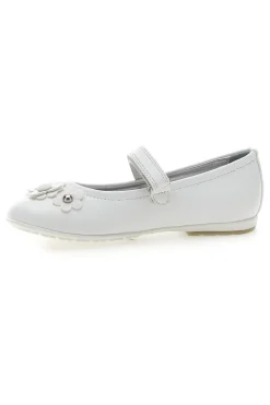 Ballerine Bianche con Cinturino e Soletta in Vera Pelle LAURA BIAGIOTTI AG17081