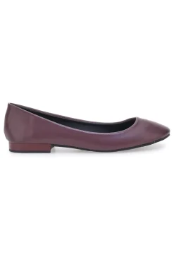 Ballerine bordeaux basic in materie sintetiche The First IDE173