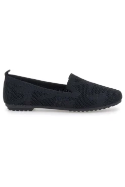 Ballerine Mocassini neri in tessuto con soletta morbida The First PRESZ32