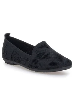 Ballerine Mocassini neri in tessuto con soletta morbida The First PRESZ32
