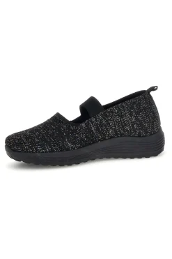 Ballerine nere con fascia elastica Canguro CA1214