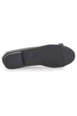 Ballerine Nere con Punta Effetto Vernice e Fiocco Decorativo THE FIRST IDE6292