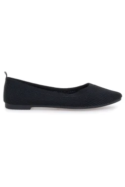 Ballerine nere in tessuto con soletta morbida The First PRESZ42