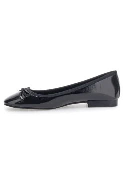 Ballerine nere vernice con fiocco decorativo The First IDE173