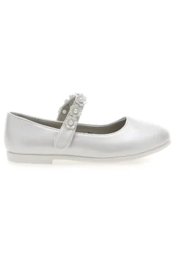 Ballerine perlate con cinturino floreale Grazie girl 392614S