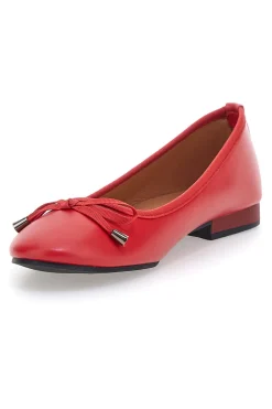 Ballerine rosse con fiocco decorativo The First IDE173