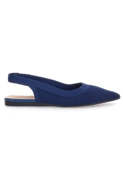 Ballerine slingback blu in tessuto The First PREA617
