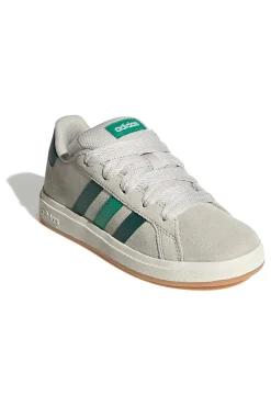 Beigefarbene Sneakers aus Wildleder Adidas Grand Court 00s