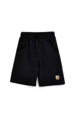 Bermuda nero in cotone con tasche laterali Abarth AH24SS005