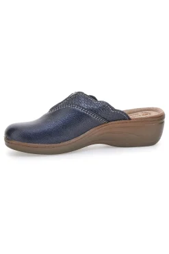 Blaue Hausschuhe mit gewelltem Profil und Komfort-Innensohle Inblu 79 LY