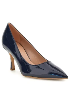 Blaue Lackleder Pumps Pittarello couture 6418