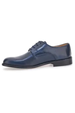 Blaue Schnürschuhe aus echtem Leder Pittarello 7720