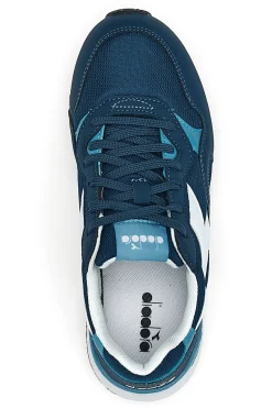 Blaue Sneakers Diadora N.92 GS mit weißen Details