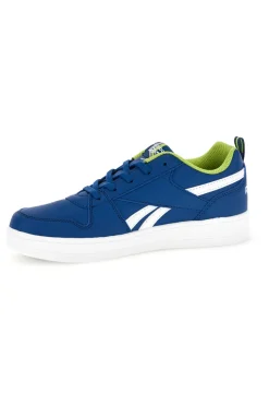 Blaue Turnschuhe mit Schnürsenkeln und weißer Sohle Reebok Royal Prime 2