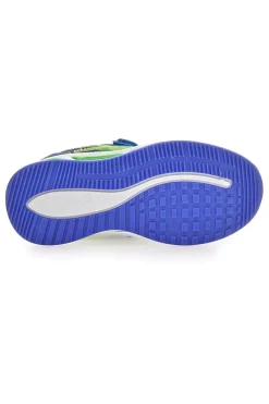 Blaue und grüne Schuhe mit Lichtern und doppeltem Dinosaurierband S8020203T
