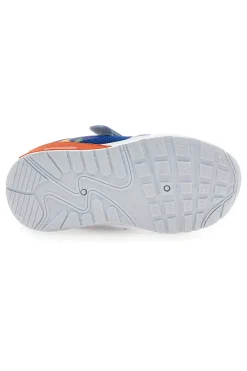 Blaue und orange Dinosaurier gemusterte Turnschuhe Pitt Kinder PK2380A