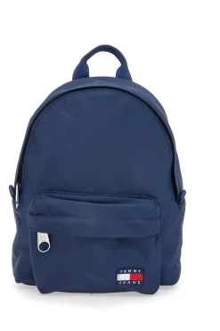 Blauer Stoffrucksack mit Tommy Daily Backpack-Logo