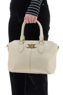 Borsa a Mano Beige con Tracolla Removibile LAURA BIAGIOTTI EMBARK 117-1