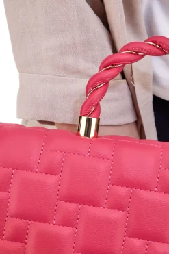Borsa a Mano con Strass Fuxia Lancetti 24S-105-3