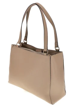Borsa a spalla beige con tasca frontale e scomparti interni Guido Vietri TRIK30,370,B0AAA