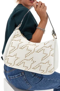 Borsa a Spalla Bianca Con Tracolla Lancetti Norvil 109-3