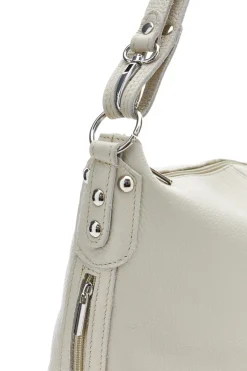 Borsa a spalla bianca in vera pelle New Bag 275