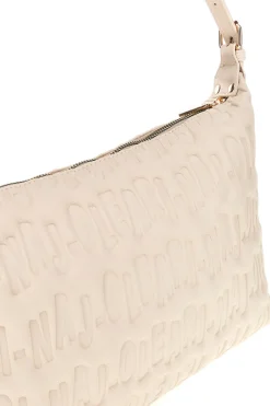Borsa a spalla panna con logo in rilievo Naj-oleari 61996/SOFY2