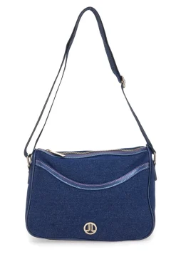 Borsa a Tracolla Jeans Con Cerniera Lancetti 24S-101-4