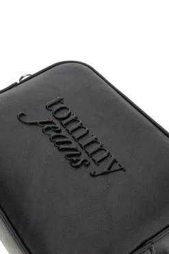 Borsa a Tracolla Nera con Logo in Rilievo Tommy Jeans 18451