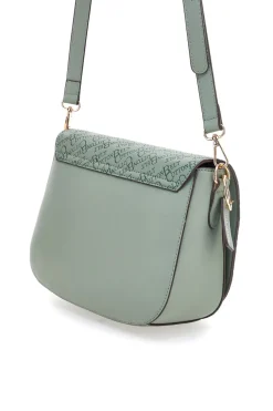 Borsa a tracolla verde con logo all over Cotton Belt K19,012,B011