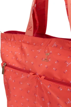Borsa corallo fantasia con manici Naj-oleari 61476/MIAP2