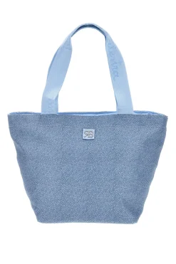 Borsa mare celeste con zip Renato Balestra 61030/MIAB3