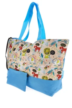 Borsa Mare Multicolor Con Animali Fun Beach 21R02