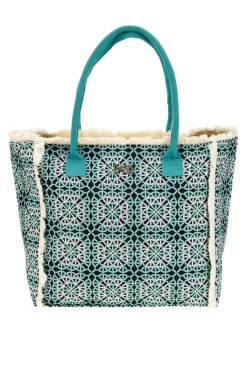 Borsa mare multicolore con frange Basile BA23741